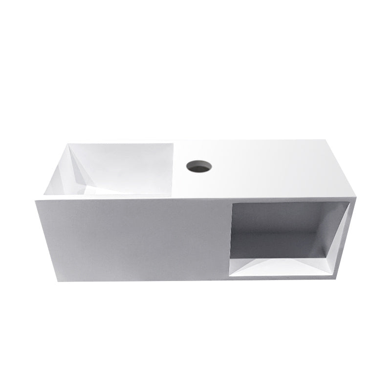 Julia fontein met nis - 54 x 20 x 20 cm - Solid surface - Mat wit